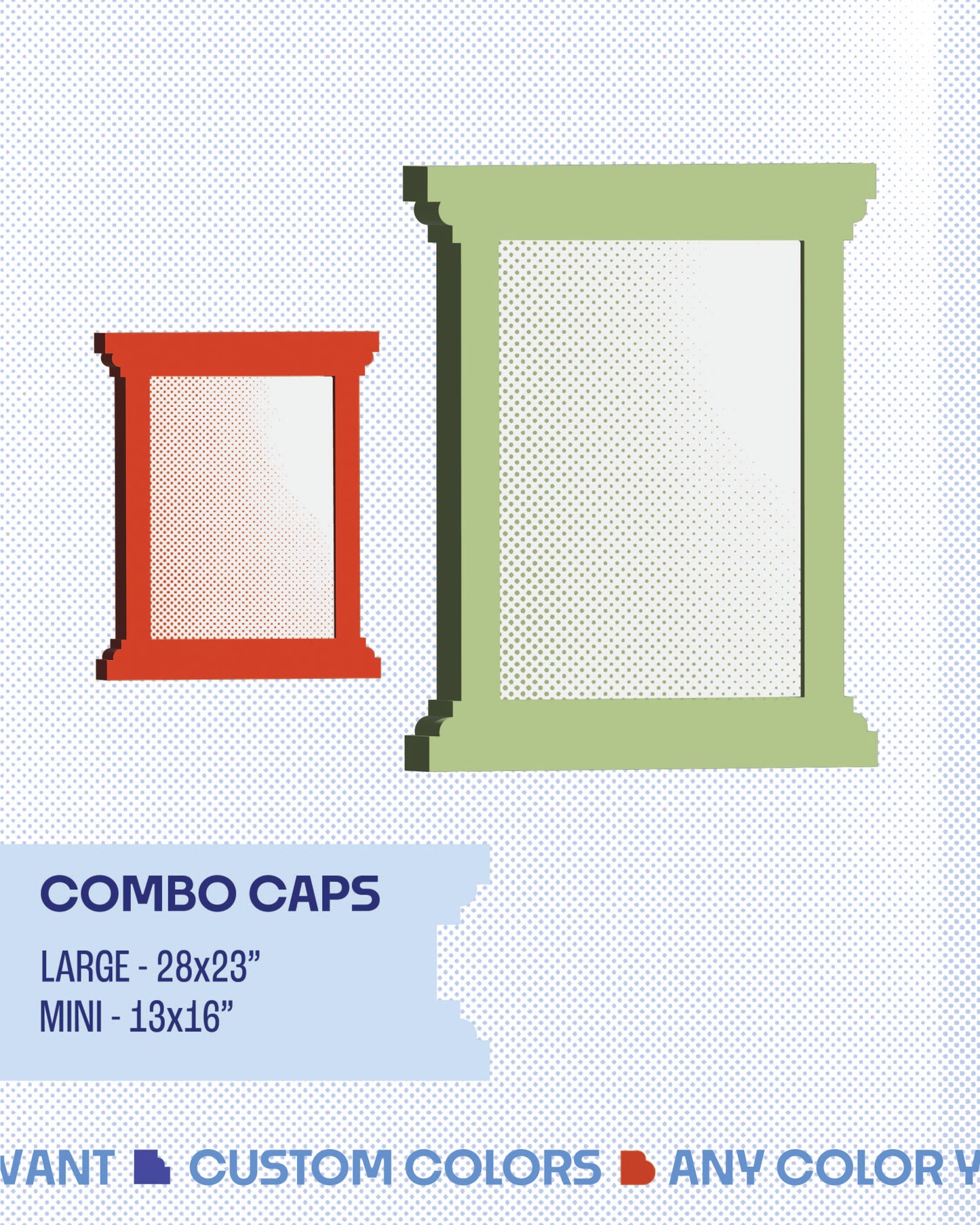 Column Mirror Combo Caps